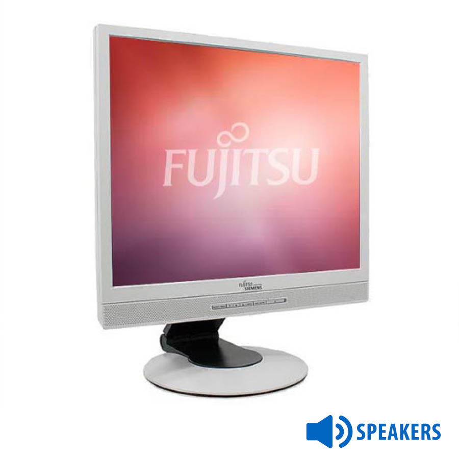Used Monitor B19-x LED/Fujitsu/19"/1280x1024/White/Grade B/w/Speakers/VGA & DVI-D