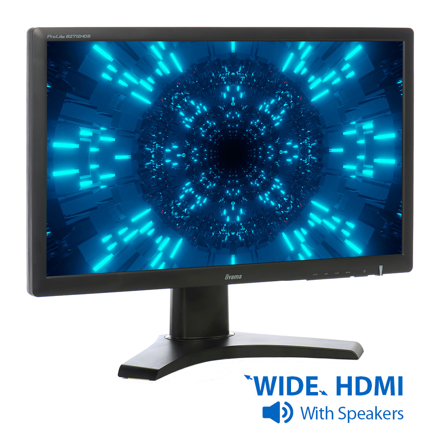 Used Monitor B2712HDS TFT/iiyama/27"/1920x1080/wide/Black/w/Speakers/VGA & DVI-D & HDMI