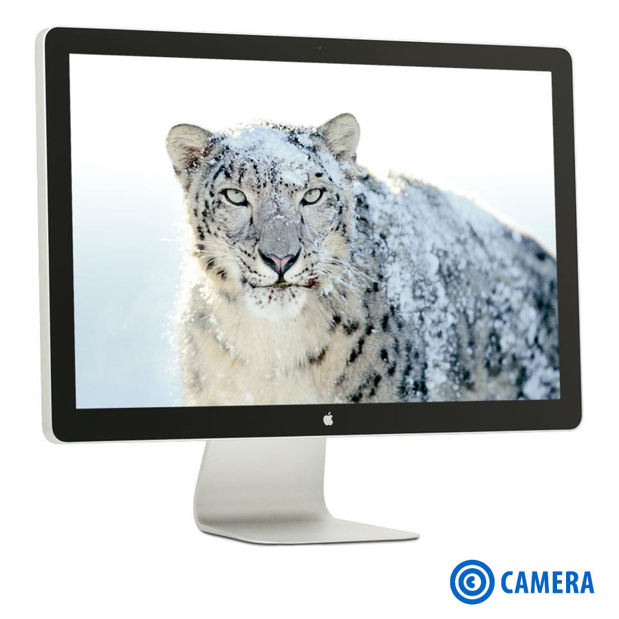 Used Monitor Cinema Display TFT/Apple/24``/1920x1200/Silver/Black/Camera/Mini DisplayPort