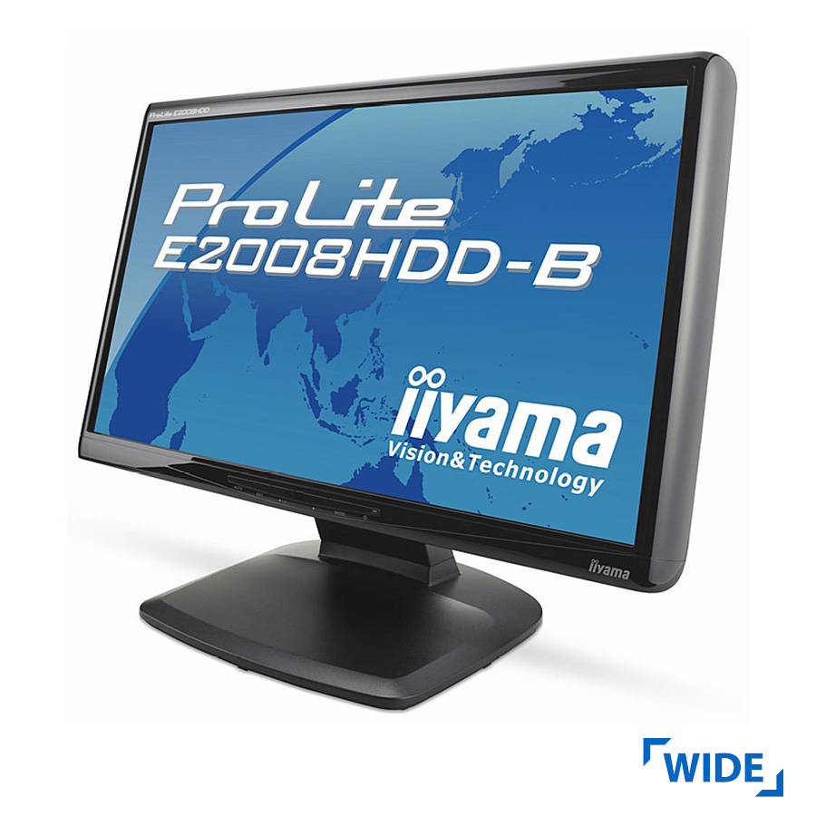 Used Monitor E2008HDD TFT/iiyama/20/1600x900/Wide/Black/VGA & DVI-D