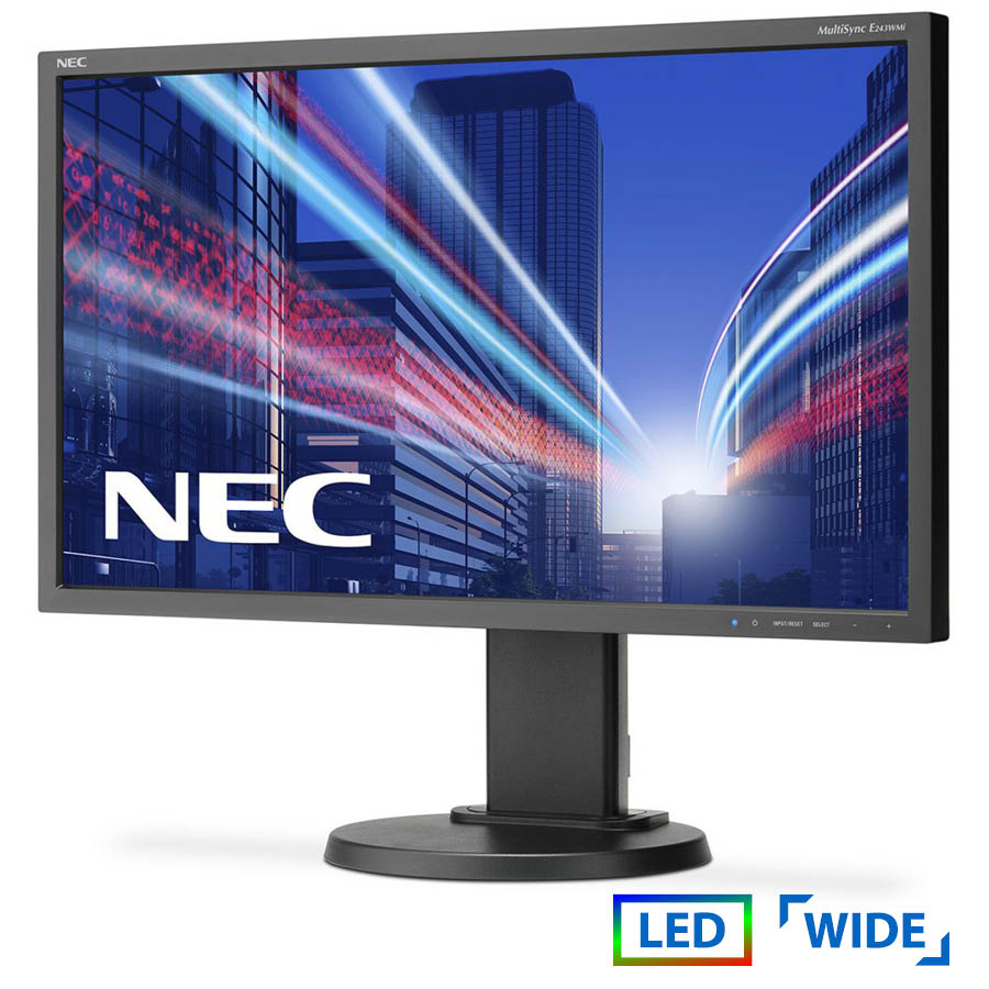 Used Monitor E243WMI-BK LED/NEC/24/1920x1080/wide/Black/D-SUB & DVI-D & DP