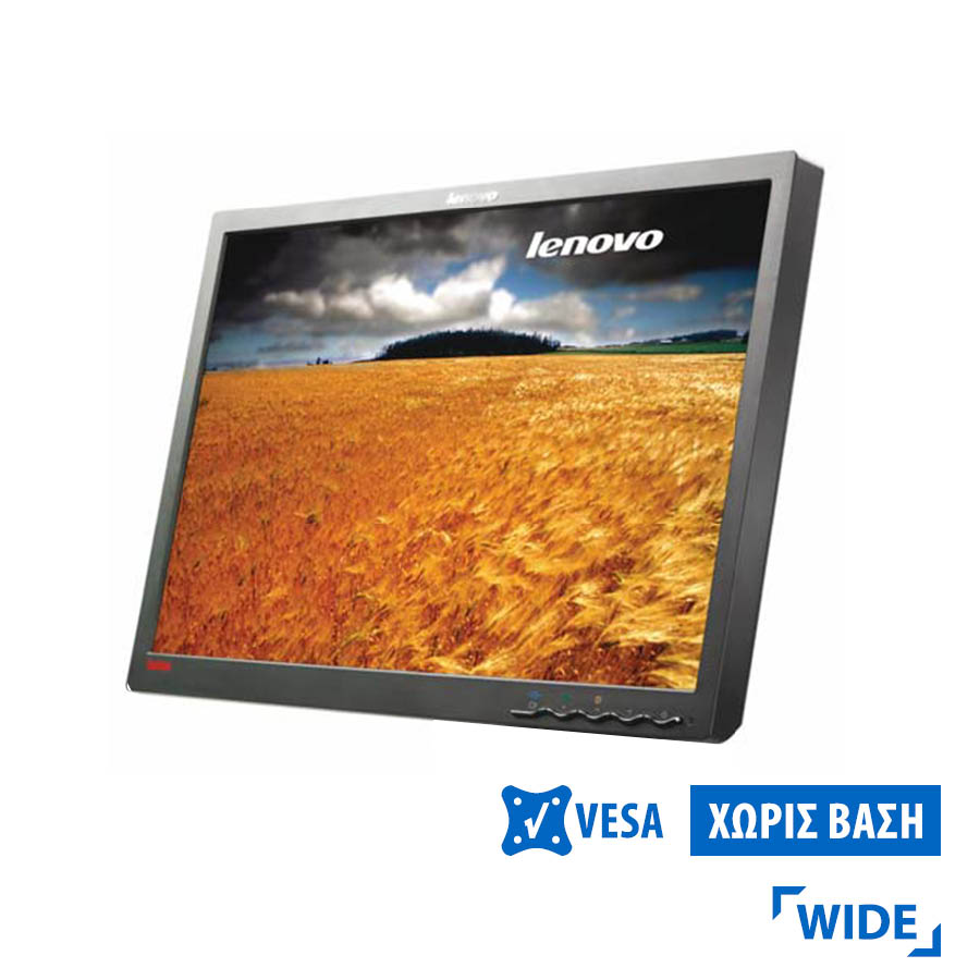 Used Monitor L2240p TFT/Lenovo /22"/1680x1050/wide/Silver/Black/No Stand/Grade B/D-SUB & DVI-D