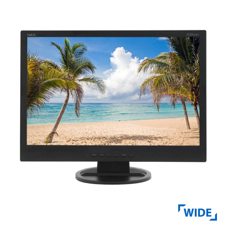 Used Monitor LCD22WV TFT/NEC /22"/1680x1050/wide/Black/Silver/Grade B/VGA