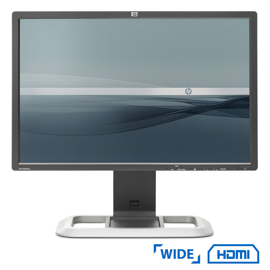 Used Monitor LP2475W TFT/HP/24/1920x1200/wide/Black/2xDVI-Ι & HDMI & DP & S-VIDEO & USB HUB
