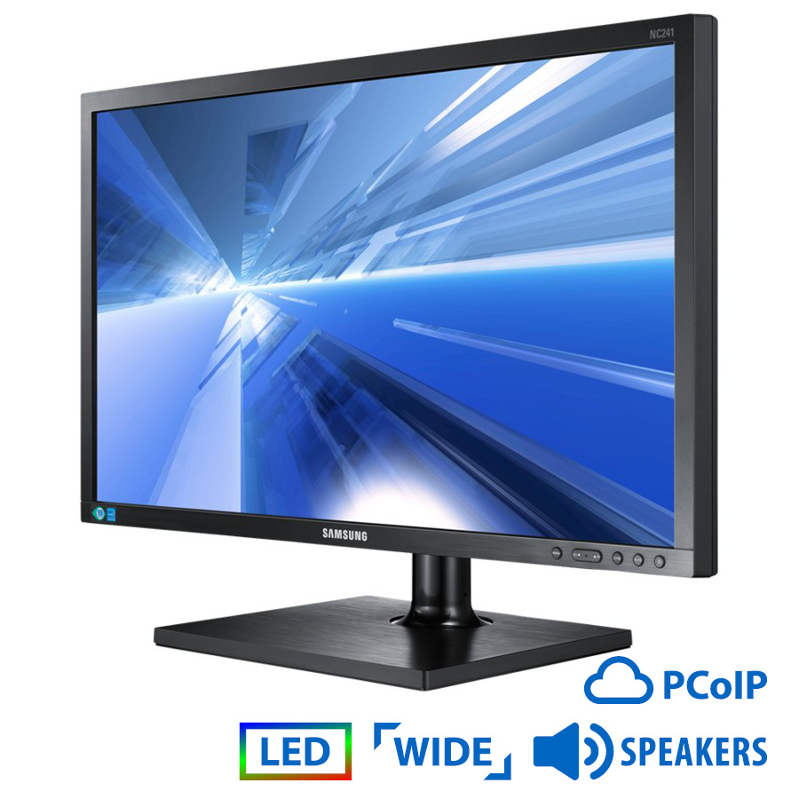 Used Monitor NC241 PCoIP LED/Samsung/24"/1920x1080 Full HD/Wide/Black/w/Speakers/VGA