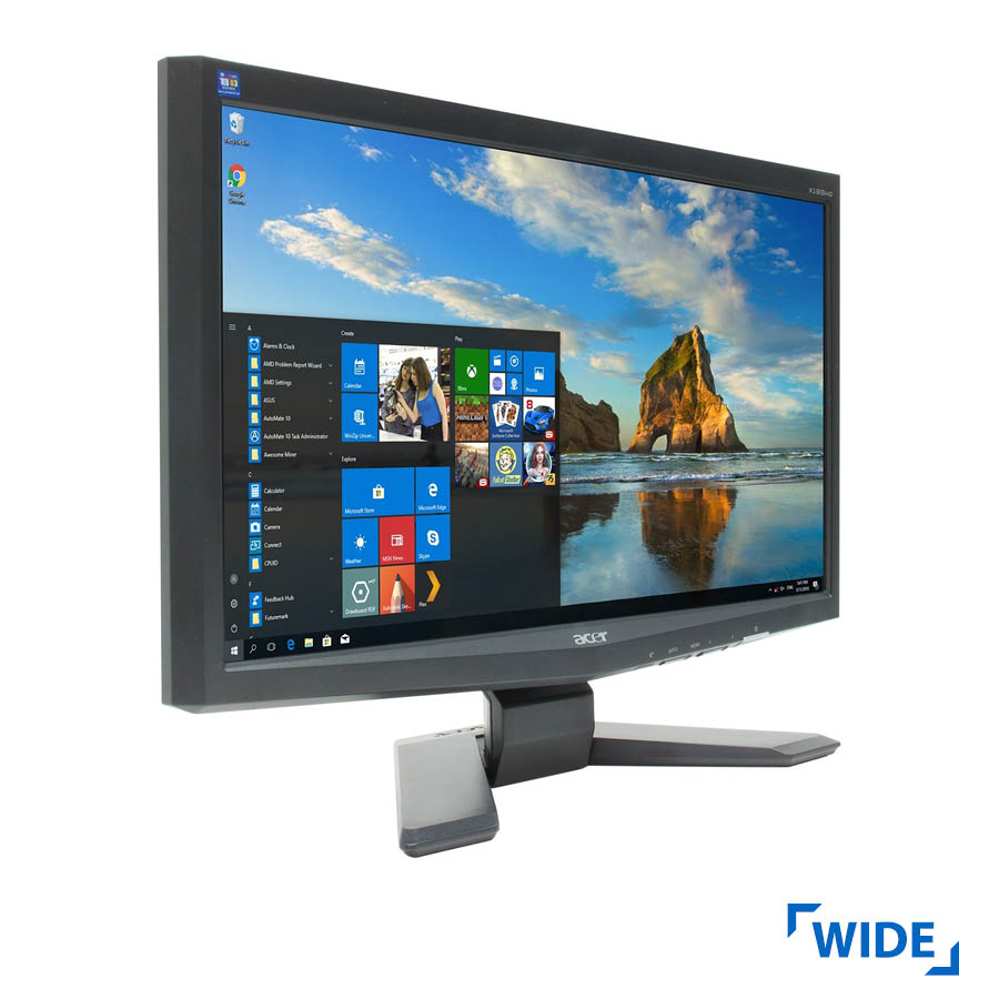 Used Monitor X193H TFT/ACER/1366x768/19"/wide/Black/VGA & DVI-D