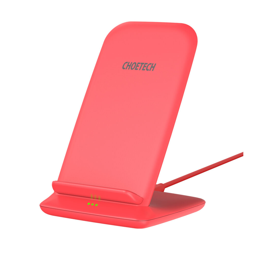Wireless Qi Charging Holder - 10W - Red