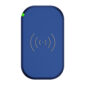 Wireless Qi Smartphone charger with 3 coils - Blue
