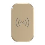 Wireless Qi Smartphone charger with 3 coils - Gold colored