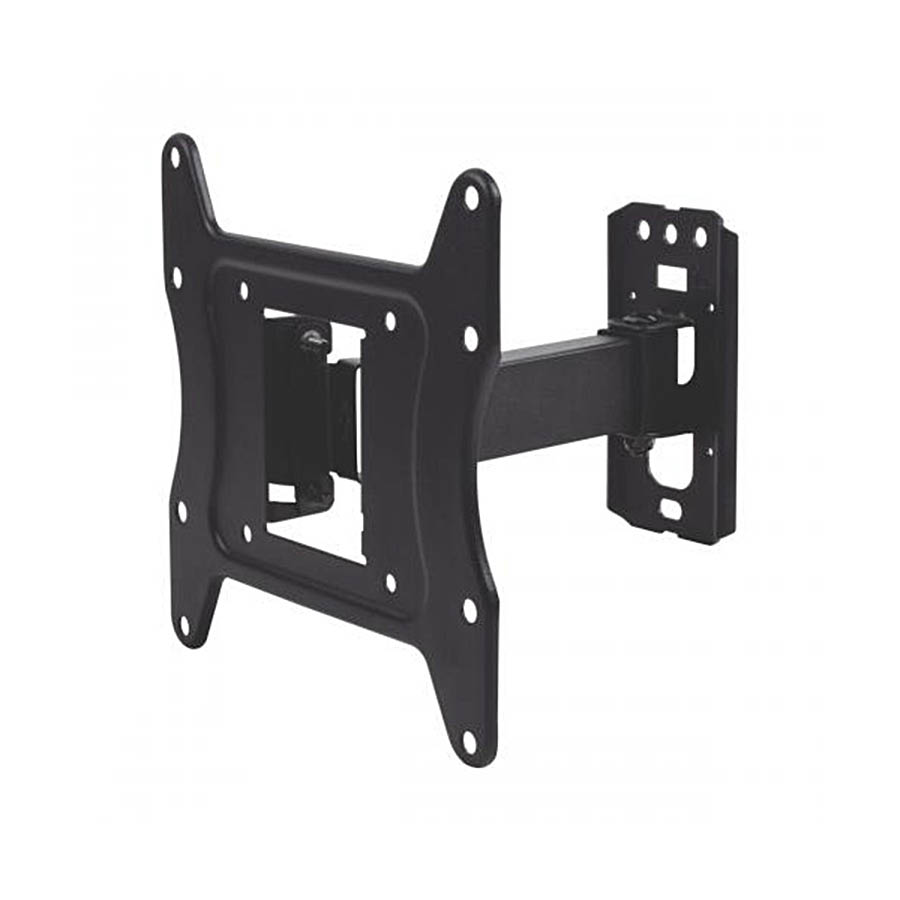 Βάση SWA143 14"-43" Μαύρη με μονό βραχίωνα Ρυθμιζόμενη Well TVS-LCD-SWA143-WL