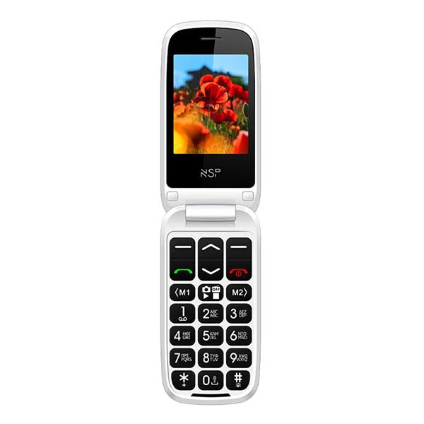 Κινητό NSP 2300DS Flip 2.4" Dual Sim Μαύρο