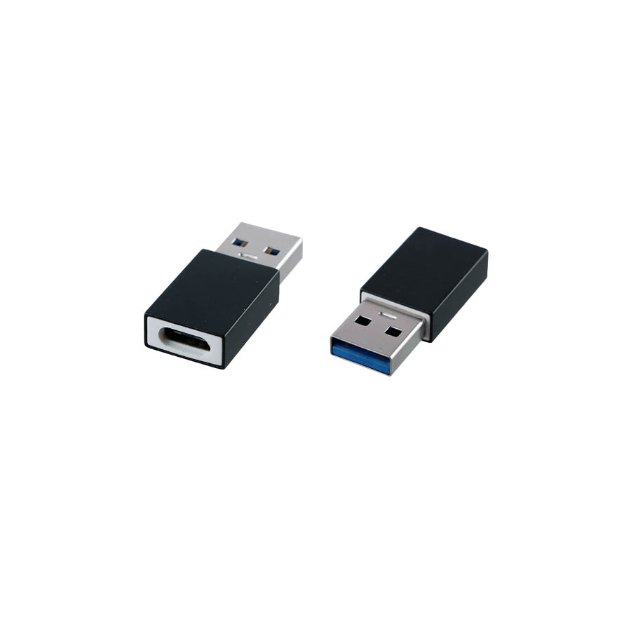 Μετατροπέας LONG TYPE C FEMALE ΣΕ USB 3.0 MALE 2.4A BLACK NSP