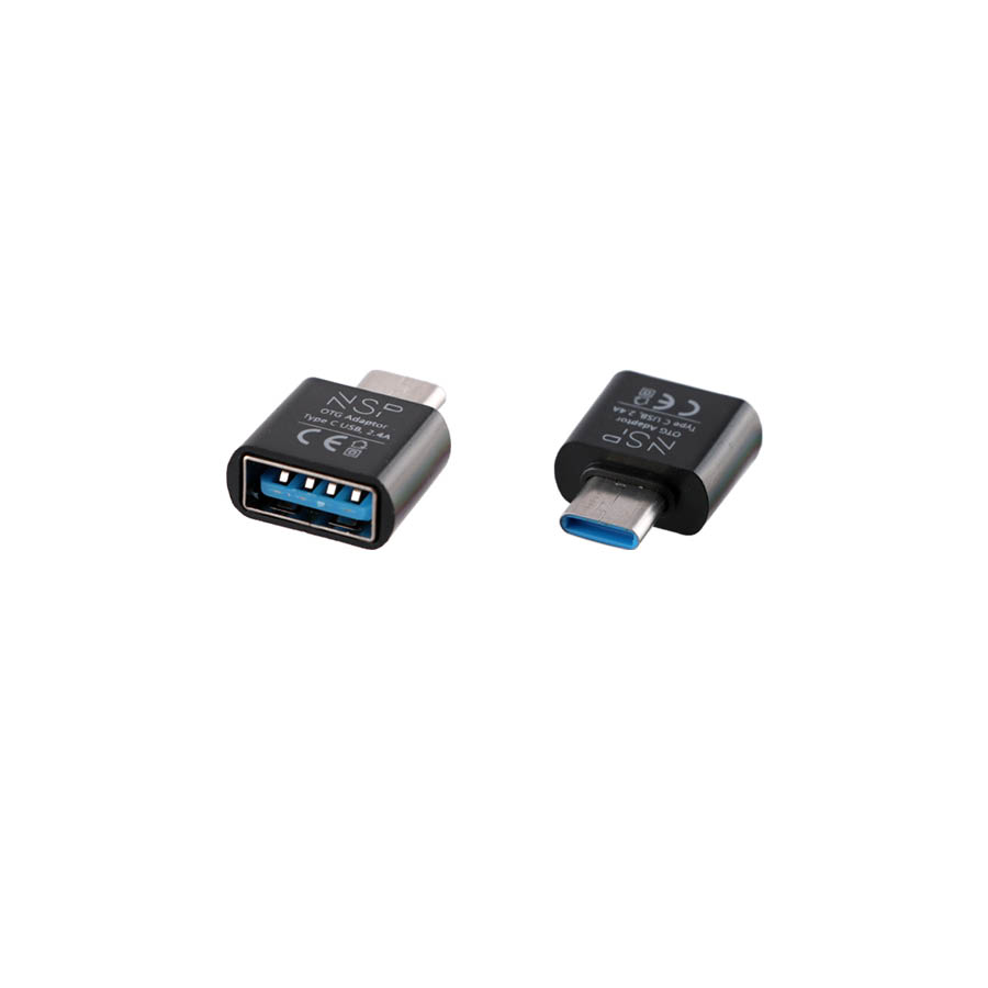 Μετατροπέας USB 3.0 OTG 2.4A FEMALE ΣΕ TYPE C MALE BLACK NSP