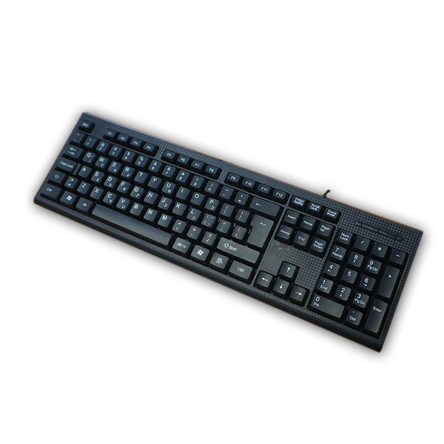 Πληκτρολόγιο USB Μαύρο 108Keys SP-100C