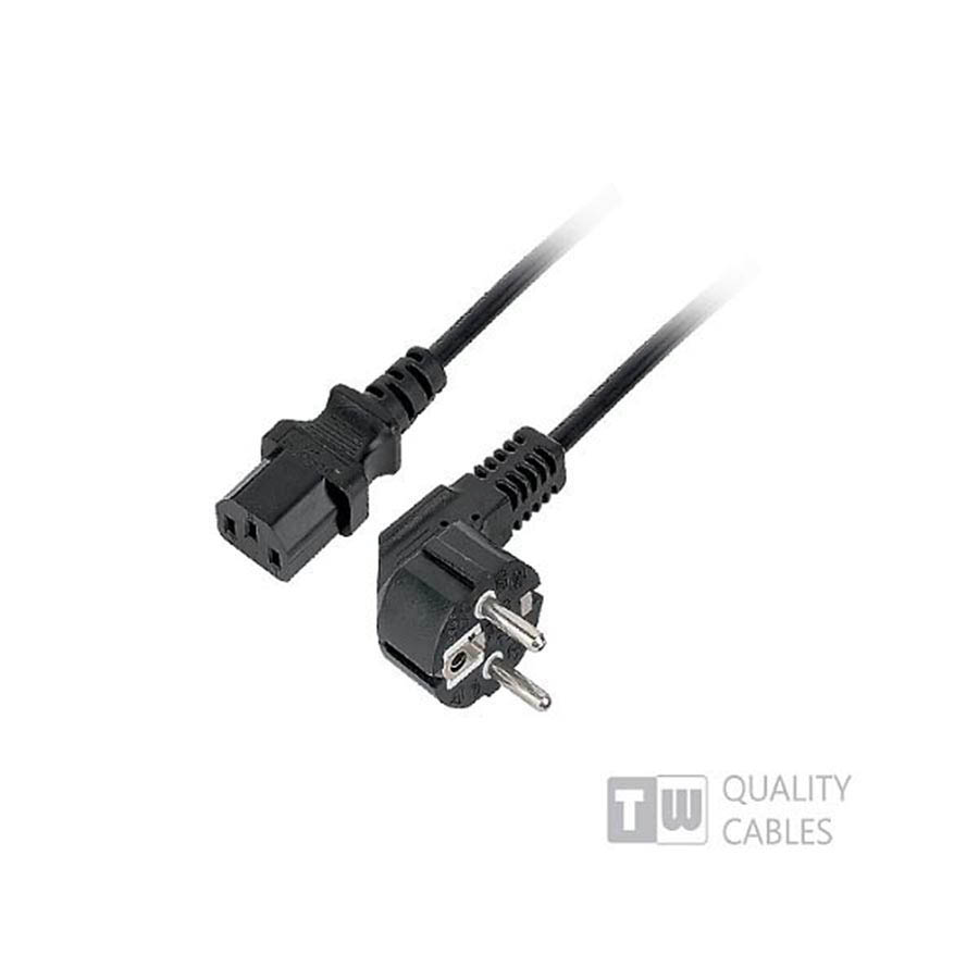 Τροφοδοσίας Πρίζας Schuko 1.5m Γωνία χωρίς συσκευασία