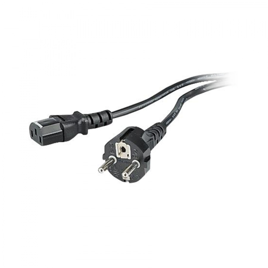 Τροφοδοσίας Πρίζας Schuko H/Q 1.8m-2m  Μαύρο