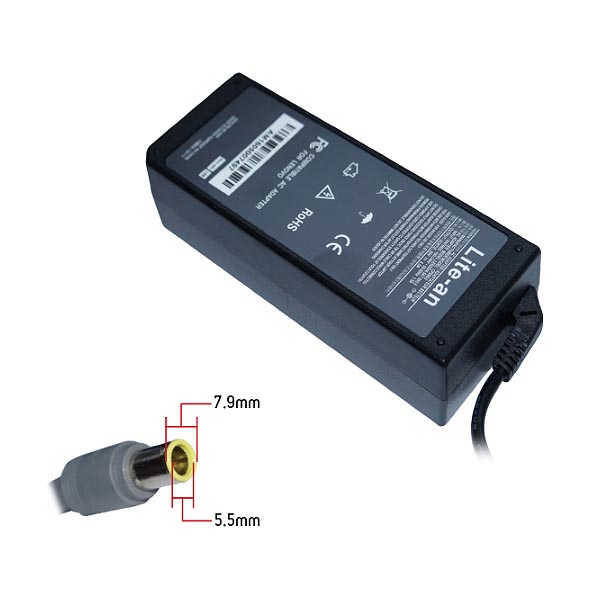 Τροφοδοτικό 20V up to 4.5A 7.9x5.5mm για IBM/LENOVO laptop