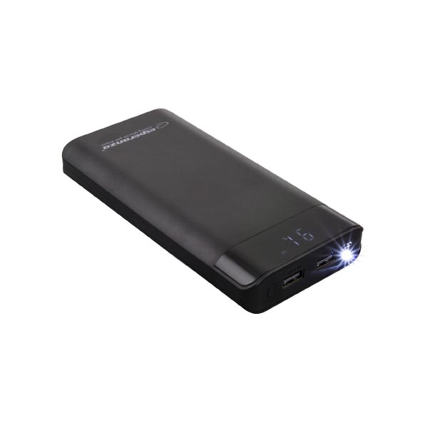 Φορητός Φορτιστής 17400mA Power Bank μαύρο