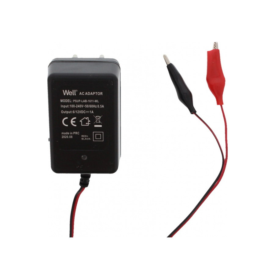 Φορτιστής μπαταριών μολύβδου 6V/12V Αυτόματος Well PSUP-LAB-1611-WL