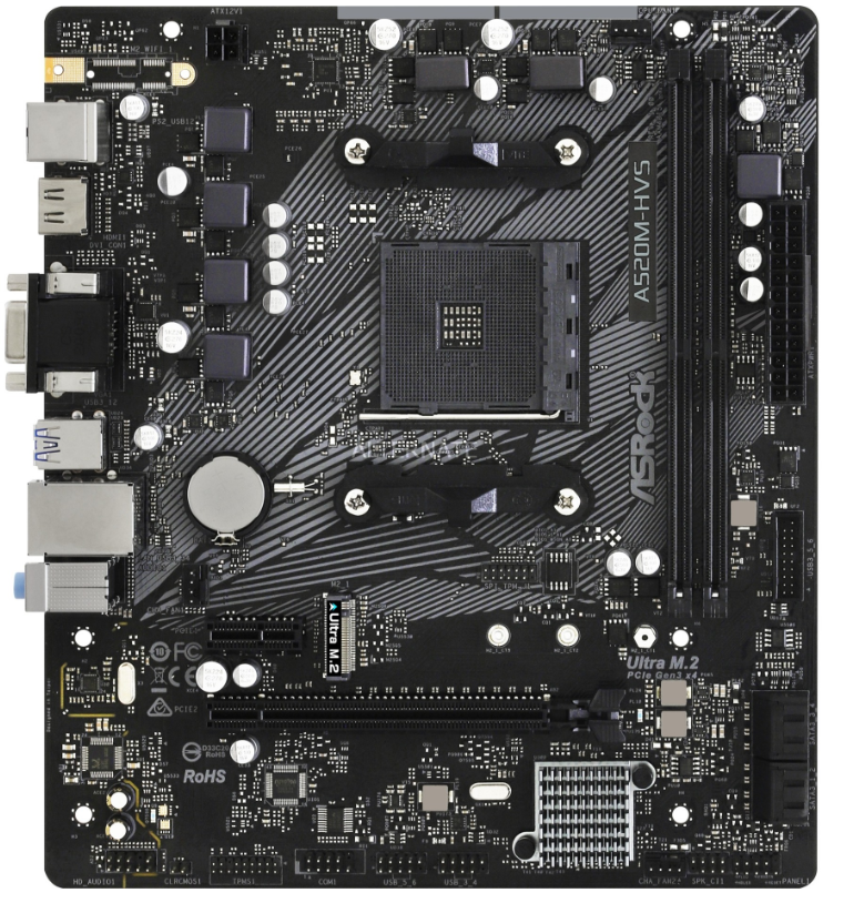 AM4 ASRock A520M-HVS Âµ 90-MXBE60-A0UAYZ