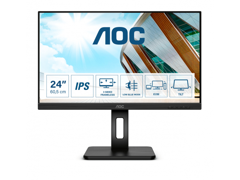 AOC 60.5 cm (23.8inch) -Full HD - LED - 4 ms - Black 24P2C