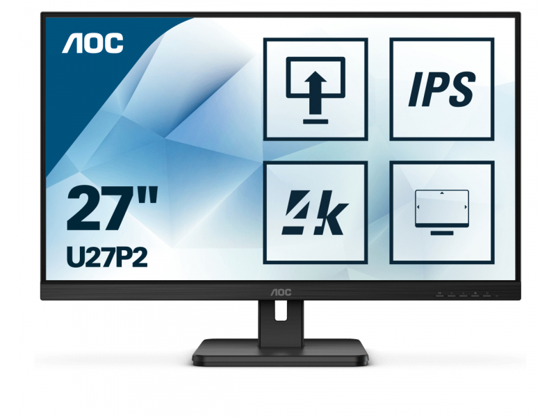 AOC 68,6cm (27) U27P2   1609 HDMI+DP+USB IPS black U27P2