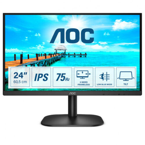 AOC B2 - 60.5 cm (23.8inch) -Full HD - LED - 4 ms - Black 24B2XDA