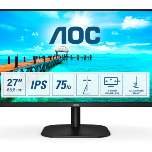 AOC B2 68.6 cm (27inch) - 1920 x 1080 pixels - Full HD - LED Black 27B2DA