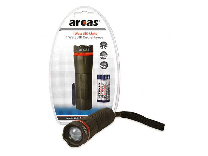 ARCAS 1 Watt LED light with Zoom (1 Pcs.)