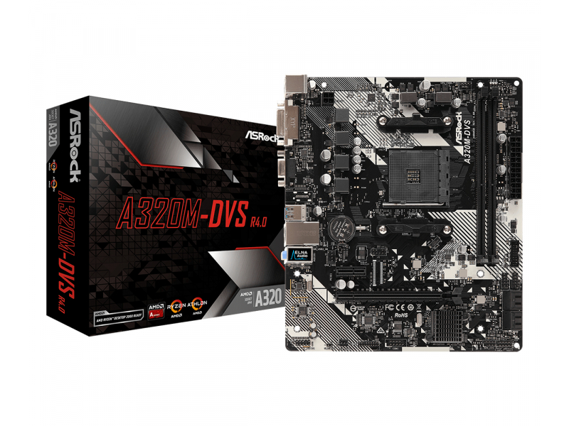 ASROCK A320M-DVS R4.0 (AM4) (D) | Asrock -