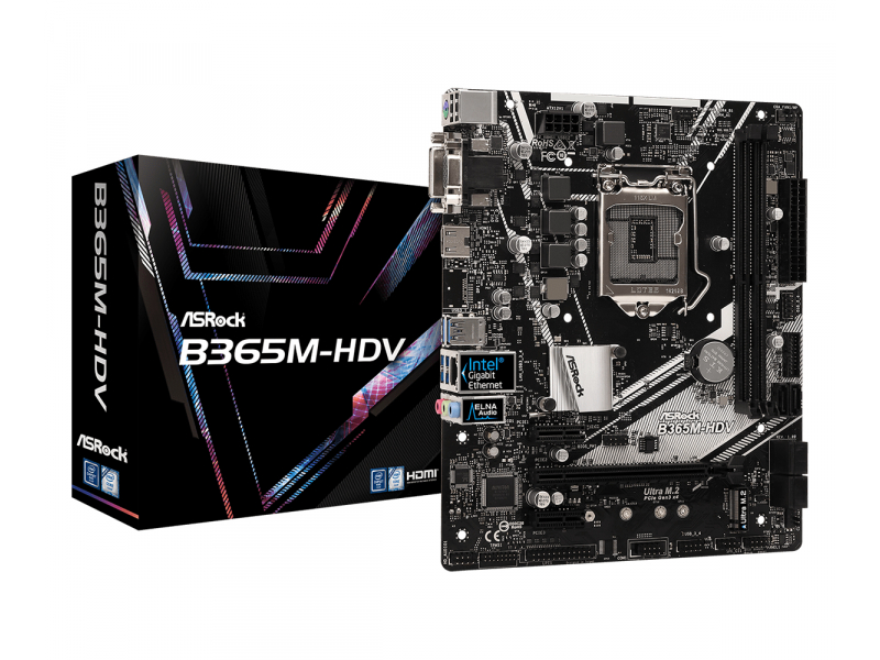 ASROCK B365M-HDV (1151-v2) (D)90-MXB9R0-A0UAYZ