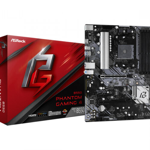 ASROCK B550 PHANTOM GAMING 4 AMD Socket AM4 AMD Ryzen 90-MXBCY0-A0UAYZ