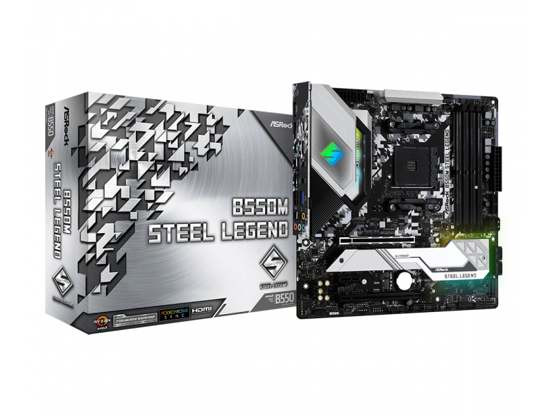 ASROCK B550M STEEL LEGEND AMD Socket AM4 90-MXBCU0-A0UAYZ
