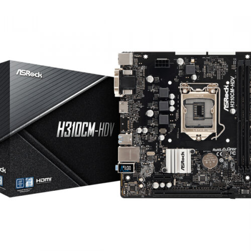 ASROCK H310CM-HDV (1151-v2) (D)90-MXB8J0-A0UAYZ