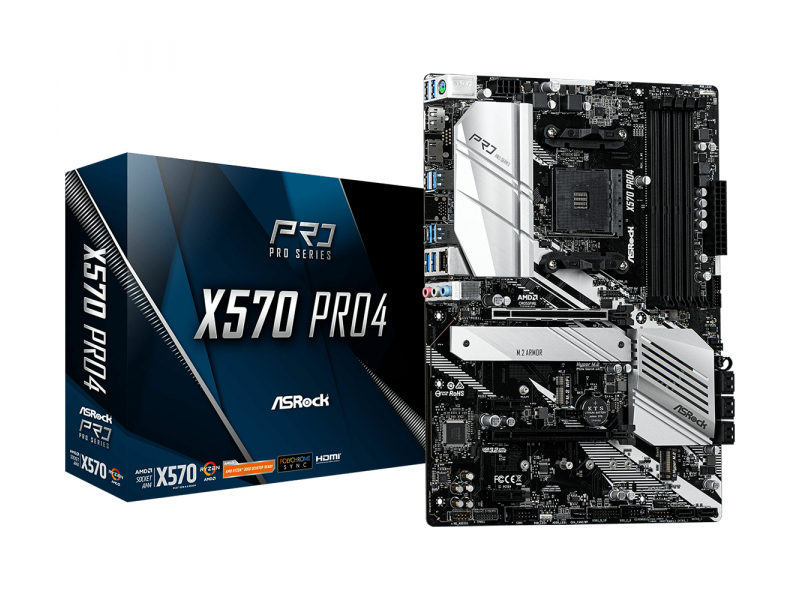 ASROCK X570 Pro 4 (AM4) (D)90-MXBAT0-A0UAYZ