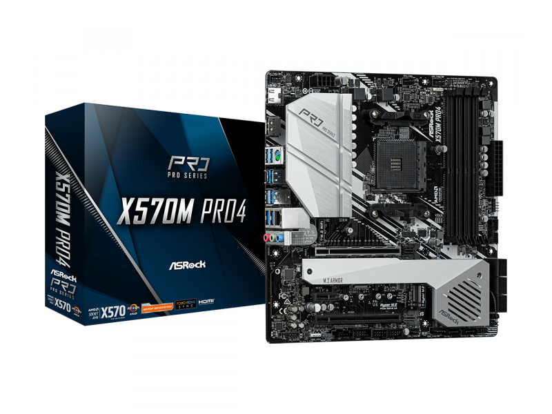 ASROCK X570M Pro 4 (AM4) (D)90-MXBAS0-A0UAYZ