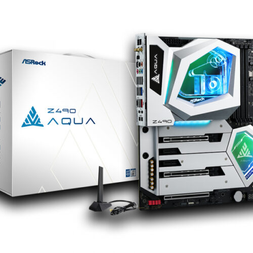 ASROCK Z490 AQUA (1200) (D) | Asrock - 90-MXBBW0-A0UAYZ