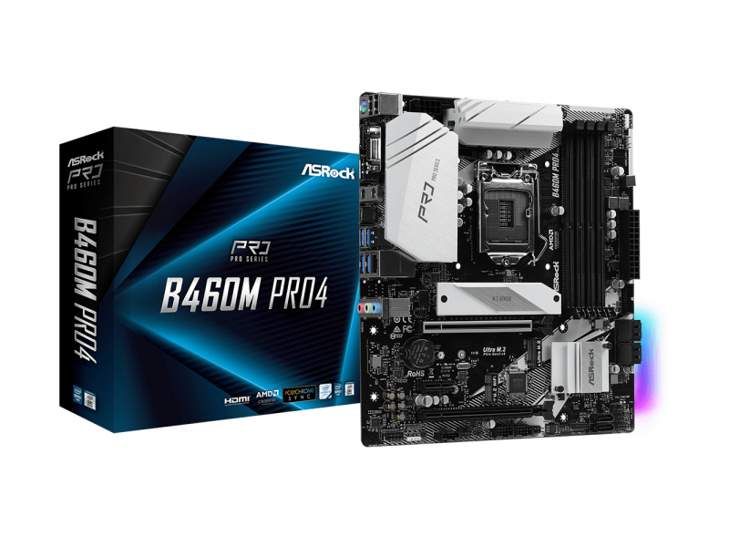 ASRock B460M Pro4 Âµ 90-MXBCV0-A0UAYZ