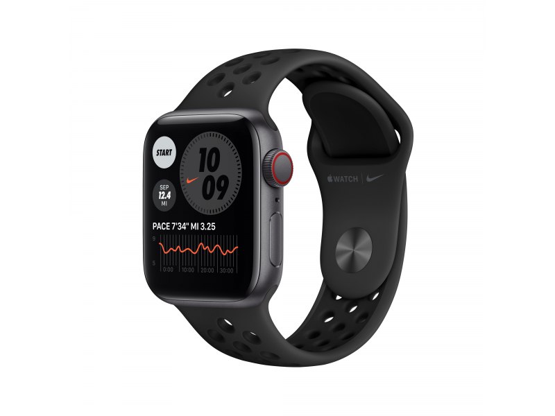 Apple Watch Nike SE Space Grey Aluminium 4G Sport Band DE MG013FD