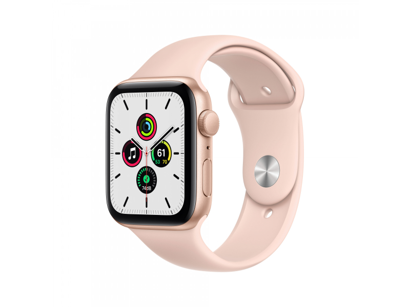 Apple Watch SE Gold Aluminium 44mm Pink Sand Sport Band DE MYDR2FD