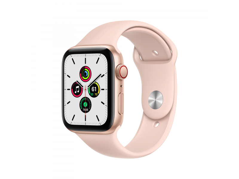 Apple Watch SE Gold Aluminium 4G Pink Sand Sport Band DE MYEX2FD