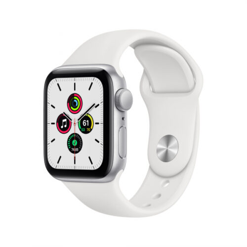 Apple Watch SE Silver Aluminium 40mm White Sport Band DE MYDM2FD