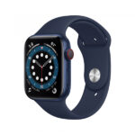 Apple Watch Series 6 Blue Aluminium 4G Deep Navy Sport Band DE M09A3FD