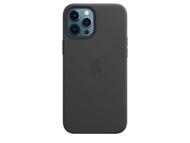 Apple iPhone 12 Pro Max Leather Case MagSafe - Black - MHKM3ZM