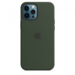 Apple iPhone 12 Pro Max Silicone Case MagSafe - Cypress Green - MHLC3ZM