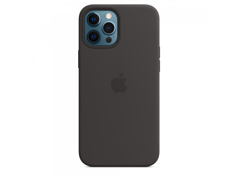Apple iPhone 12 Pro Max Silicone Case with MagSafe - Black - MHLG3ZM