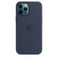 Apple iPhone 12 Pro Max Silicone Case with MagSafe - Deep Navy - MHLD3ZM