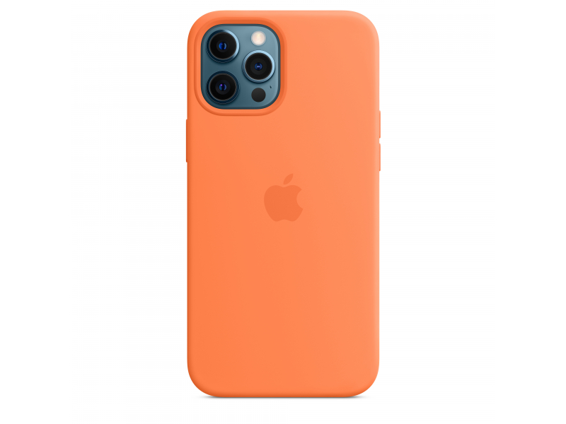 Apple iPhone 12 Pro Max Silicone Case with MagSafe - Kumquat - MHL83ZM