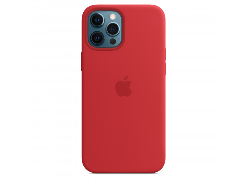 Apple iPhone 12 Pro Max Silicone Case with MagSafe - (PRODUCT)RED - MHLF3ZM