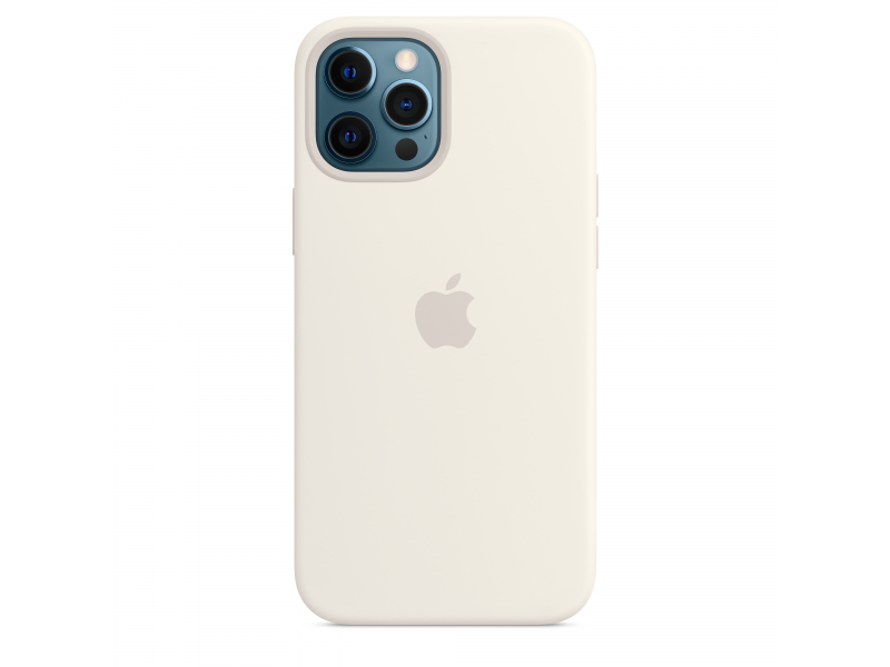 Apple iPhone 12 Pro Max Silicone Case with MagSafe - White - MHLE3ZM